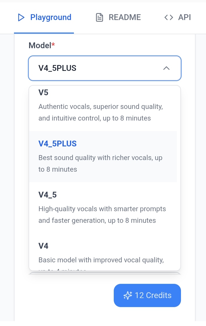 Suno API AI Interface Dashboard
